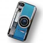 Retro Teal Camera iPhone Ha..