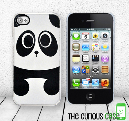 Baby Panda Bear iPhone Hard case, Fits iPhone 4 and iPhone 4S - White Trim